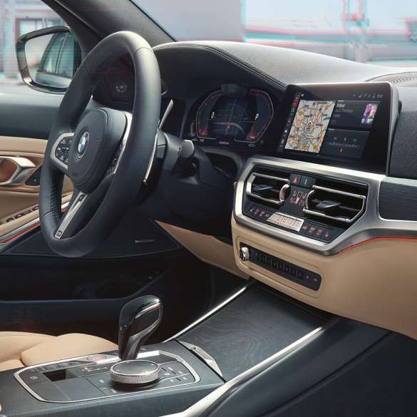 コックピットを写したBMW 3 シリーズ ツーリング G21 助手席からコックピットを写したBMW 3 シリーズ ツーリング G21