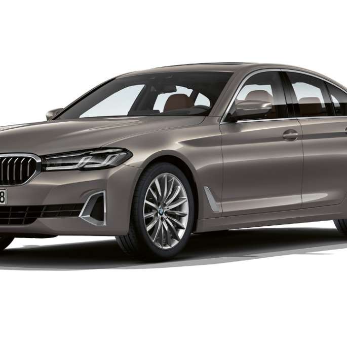 BMW 5シリーズ セダンG30ラグジュアリーライン フロント BMW 5シリーズ セダン520D xDrive G30 2020ラグジュアリーラインin Bernina Grey3Quarter Frontビュー
