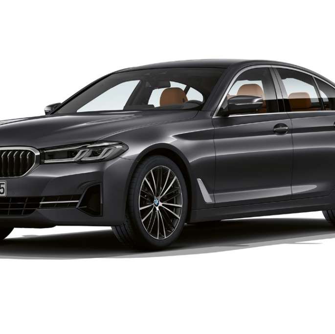 BMW 5シリーズ セダン G30 基本装備 BMW 5シリーズ セダン540i G30 2020基本装備Sophistoグレー3クォーター正面図