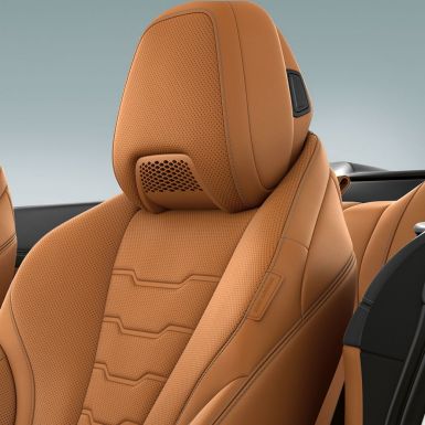 BMW M850i xDrive、エアカラー付きのマルチファンクション・シート、コニャック「メリノ」レザー。G14 BMW M850i xDrive、エアカラー付きのマルチファンクション・シート、コニャック「メリノ」レザー。G14