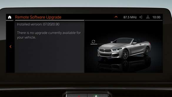 Remote Software Upgrade the new BMW 8 Series Convertible G14 LCI Facelift Remote Software Upgrade the new BMW 8 Series Convertible G14 LCI Facelift Control Display close-up