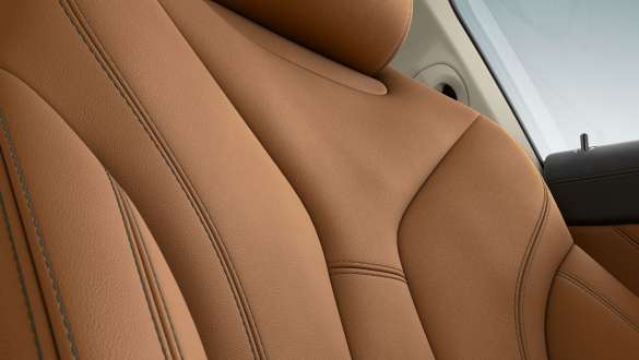 BMW Individualエクステンド・レザー・メリノ・コニャック BMW 8シリーズ クーペ、シートのアップ、BMW Individualエクステンド・レザー・トリム・メリノ・コニャック。