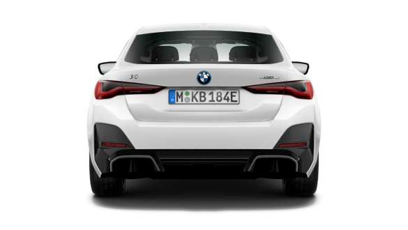 BMW i4 eDrive40 G26 電気自動車 2021 ミネラル・ホワイト リヤ・ビュー BMW i4 eDrive40 G26 電気自動車 2021 ミネラル・ホワイト リヤ・ビュー