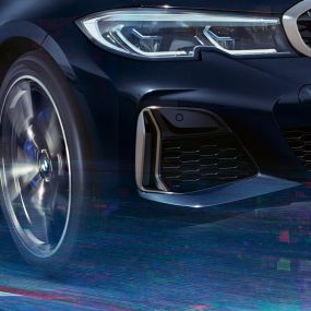 BMW M340i xDriveのエア・インテーク BMW M340i xDrive G20サファイア・ブラック・メタリックのエア・インテーク、クローズ・アップ