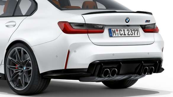 リヤ・デザイン BMW M3 Competition フローズン・ブリリアント・ホワイト・メタリック G80 2020 BMW M3 Competition G80 2020 フローズン・ブリリアント・ホワイト・メタリック リヤ・デザイン - リヤ・ビュー
