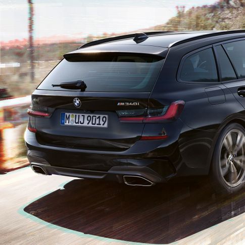 エキゾースト・テール・パイプのリヤ・デザイン G21 BMW M340i xDrive ツーリング、エキゾースト・テール・パイプのリヤ・デザイン G21