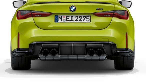 Mスポーツ・エキゾースト・システム BMW M4 Competition クーペ G82 2020 BMW M4 Competition クーペ G82 2020 Mスポーツ・エキゾースト・システム、リヤ・ビュー