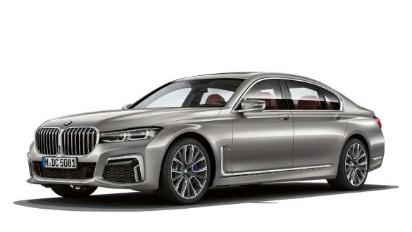 BMW M760Li xDrive セダン G11 G12 2019 フローズン・ダーク・シルバー・メタリック 斜めからのサイド・ビュー Mエアロダイナミクス・パッケージ BMW M760Li xDrive セダン G11 G12 2019 フローズン・ダーク・シルバー・メタリック 斜めからのサイド・ビュー Mエアロダイナミクス・パッケージ