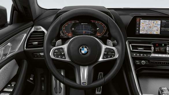 M スポーツ・レザー・ステアリング・ホイールを装備したBMW M850i xDriveグラン・クーペ G16 M スポーツ・レザー・ステアリング・ホイールを装備したBMW M850i xDriveグラン・クーペ G16 2019のインテリア