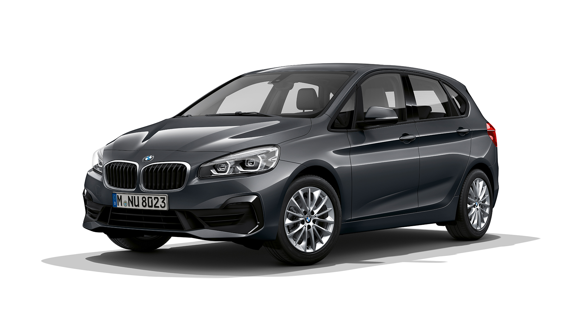 斜めからのフロント・ビュー BMW 2シリーズ アクティブ ツアラー Standard BMW 2シリーズ アクティブ ツアラー218i F45 Standard ミネラル・グレー・メタリック 斜めからのフロント・ビュー