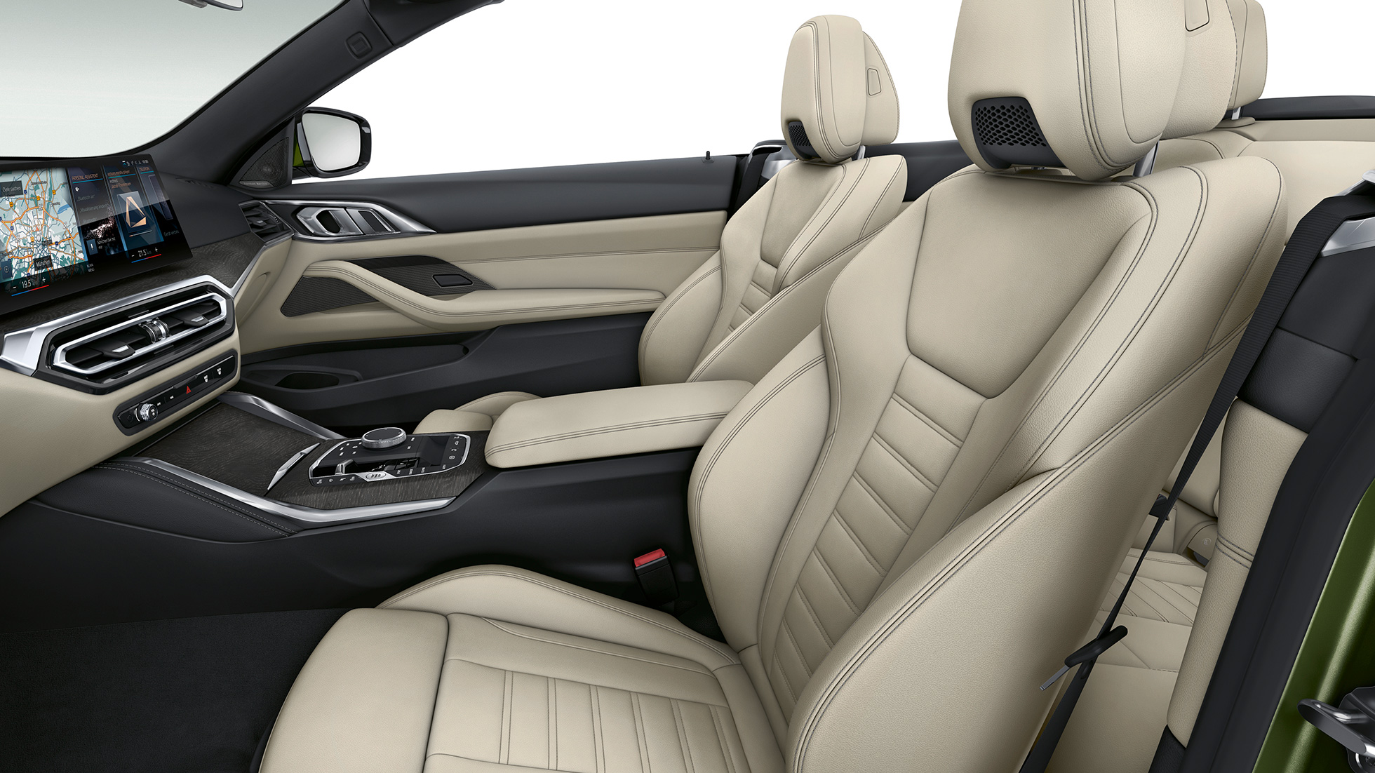 スポーツ・シート BMW 4シリーズ カブリオレ モデルM Sport G23 2020 高級レザー張りのスポーツ・シート BMW 4シリーズ カブリオレ G23 2020 モデルM Sport インテリア