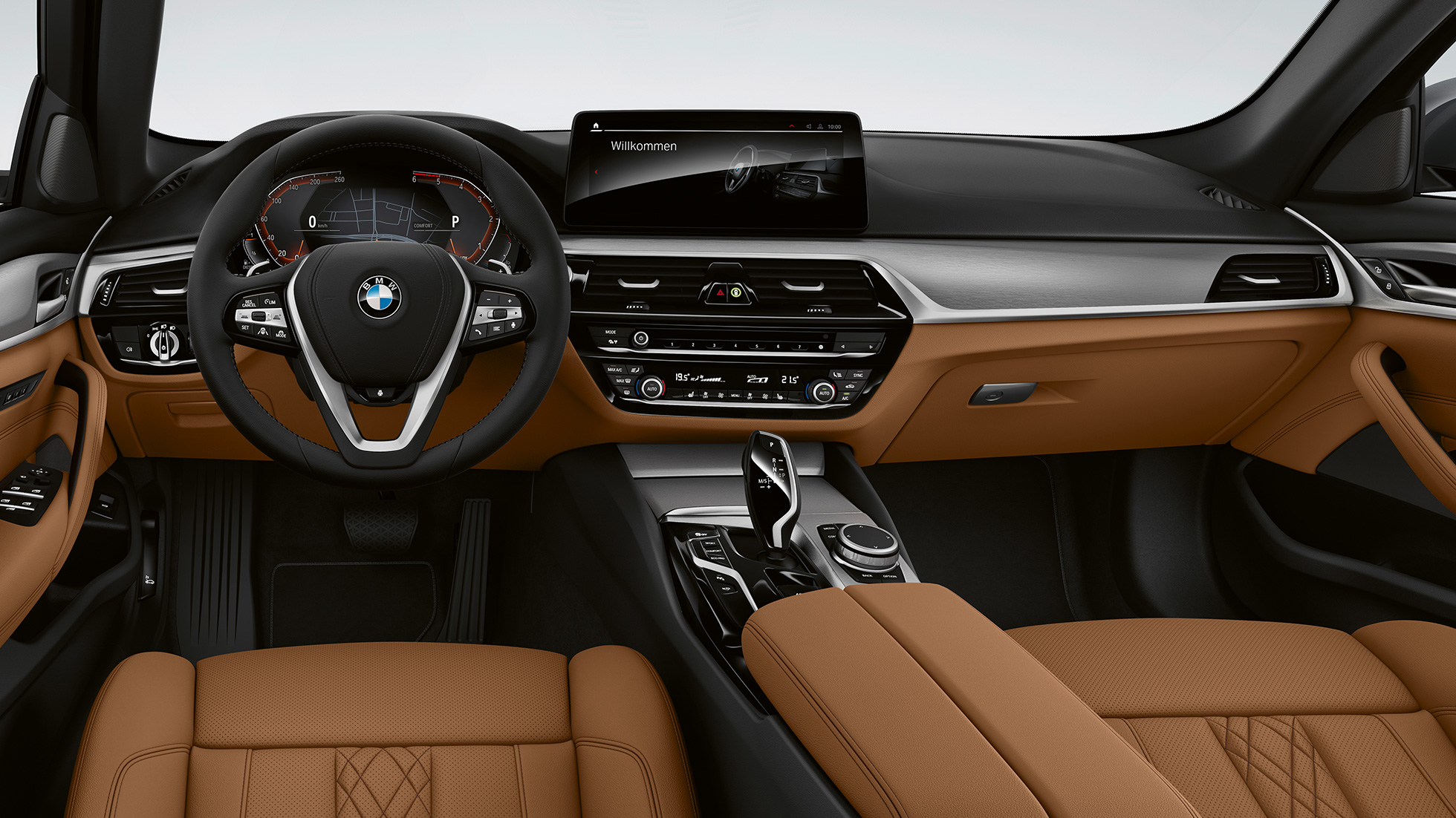 コックピットBMW5シリーズセダンG30基本装備 コックピットBMW5シリーズセダン540i G30 2020基本装備品Sensatec Cognacインテリア