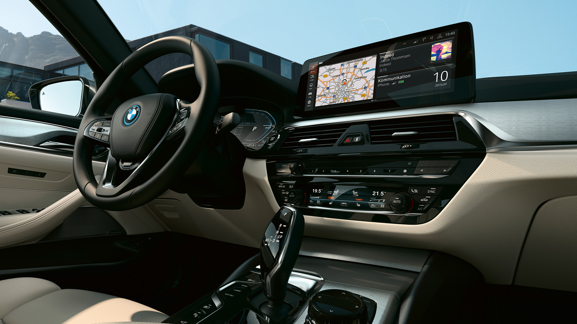 コックピットBMW5シリーズツーリングG31 コックピットBMW5シリーズツーリングG31フェイスリフト2020Sophistoグレー内部
