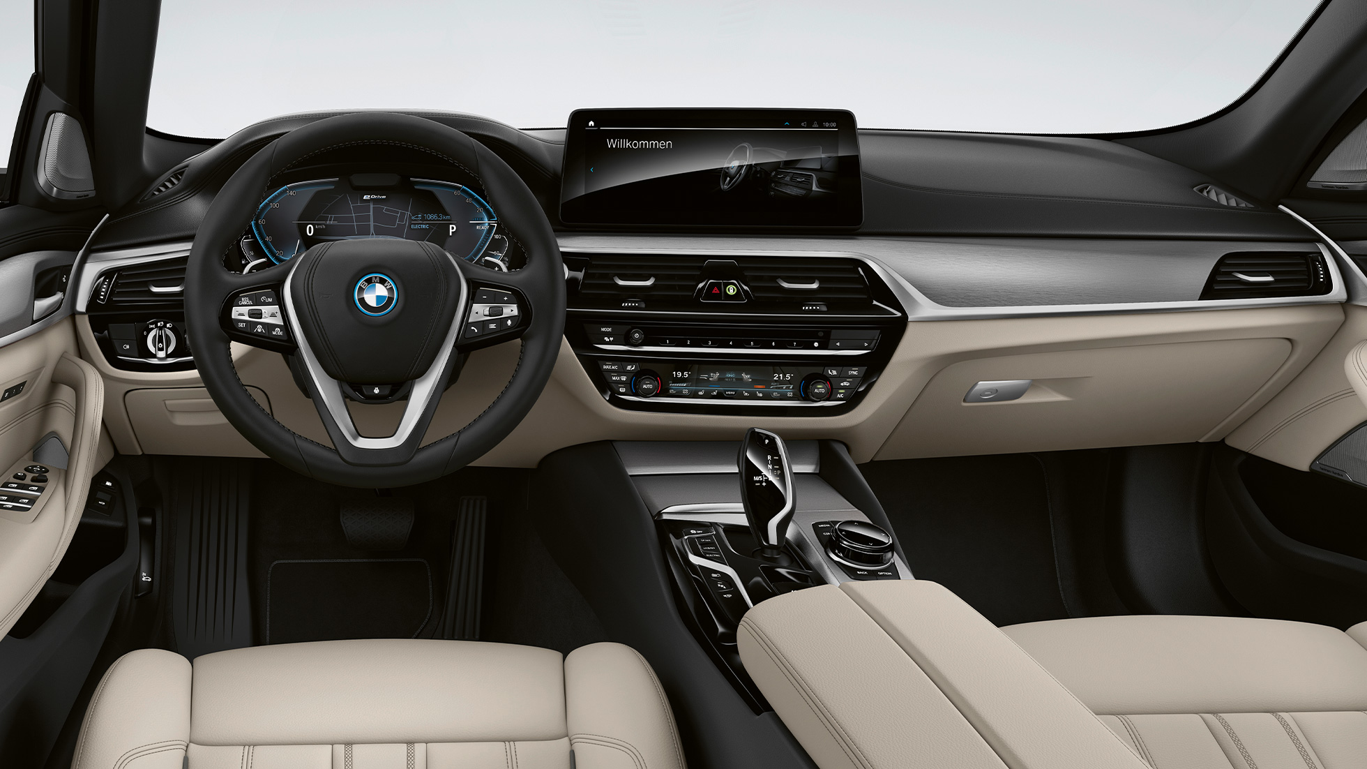 コックピットBMW5シリーズツーリングG31基本装備 コックピットBMW5シリーズツーリング530I G31 2020基本装備レザー「ダコタ」コートジボワールホワイト専用ステッチ付き内装