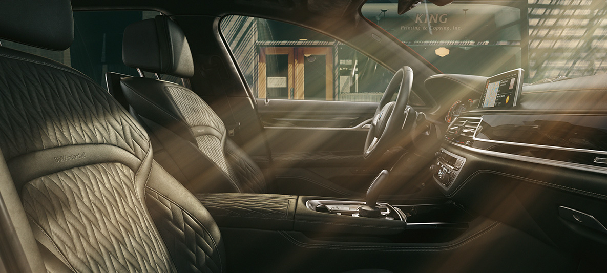 BMW Individual 7シリーズの高品質なインテリア BMW Individual 7シリーズ ブラックの高品質インテリア