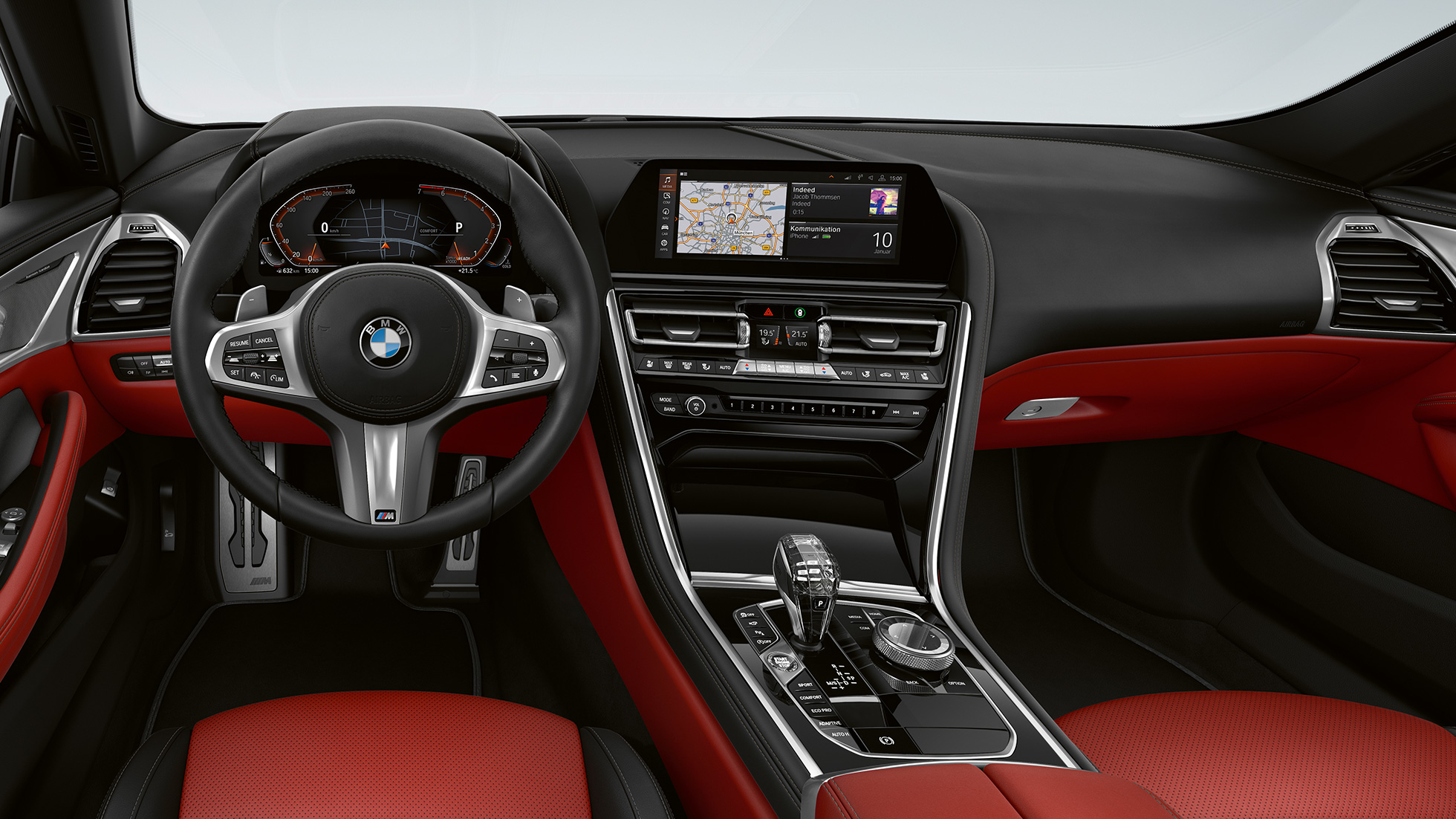 M スポーツ・パッケージのコックピット BMW 8 シリーズグラン クーペ、M スポーツ・パッケージのコックピット