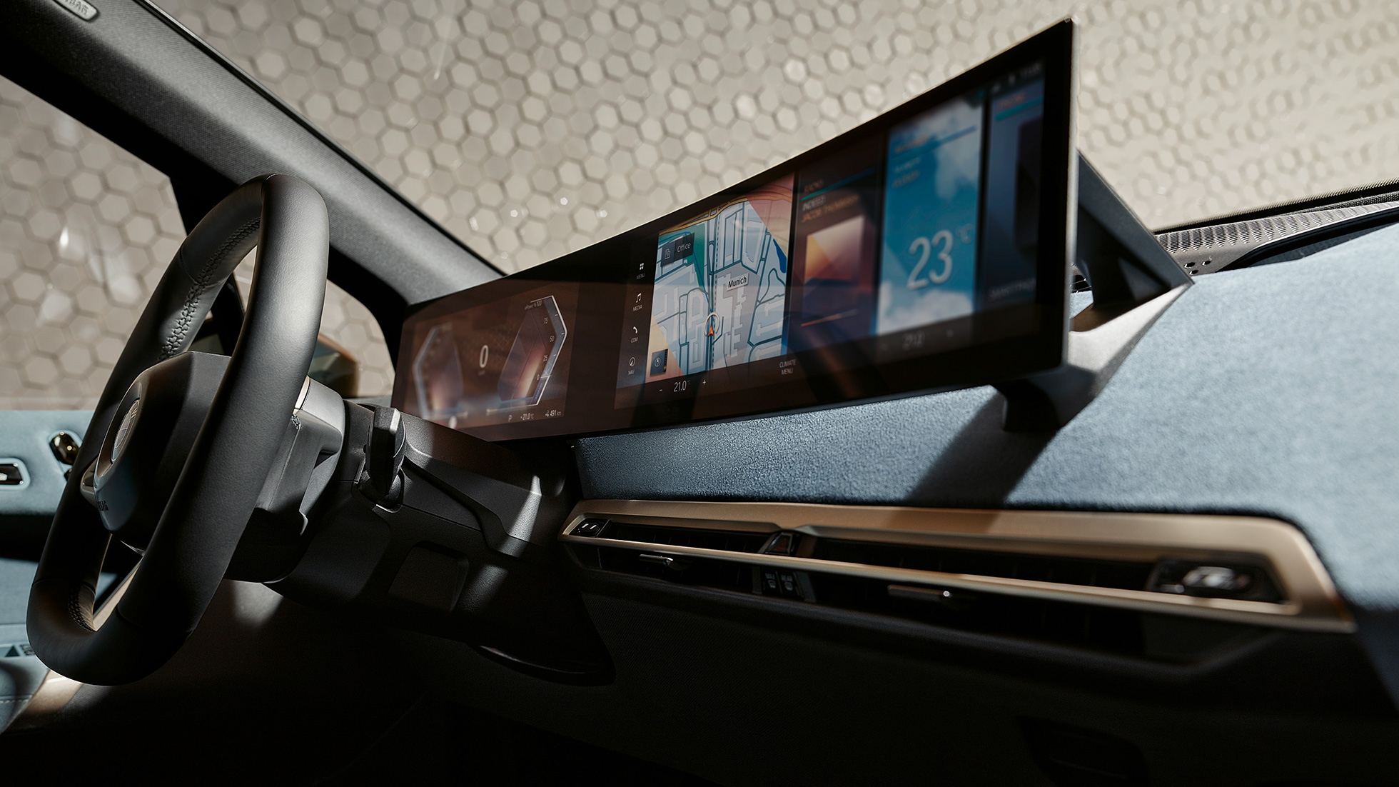 BMW iX i20 ユーザー・インターフェース コクピット ストーングレー BMW iX i20 インテリア ユーザー・インターフェース iDrive コクピット ストーングレー