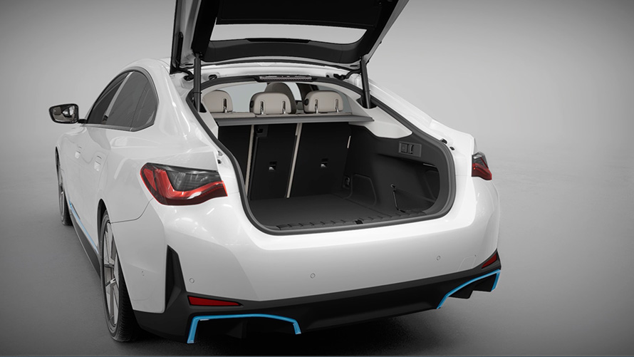 ラゲージ・コンパートメントおよびテールゲート BMW i4 G26 電気自動車 2021 ラゲージ・コンパートメントおよびテールゲート BMW i4 G26 電気自動車 2021