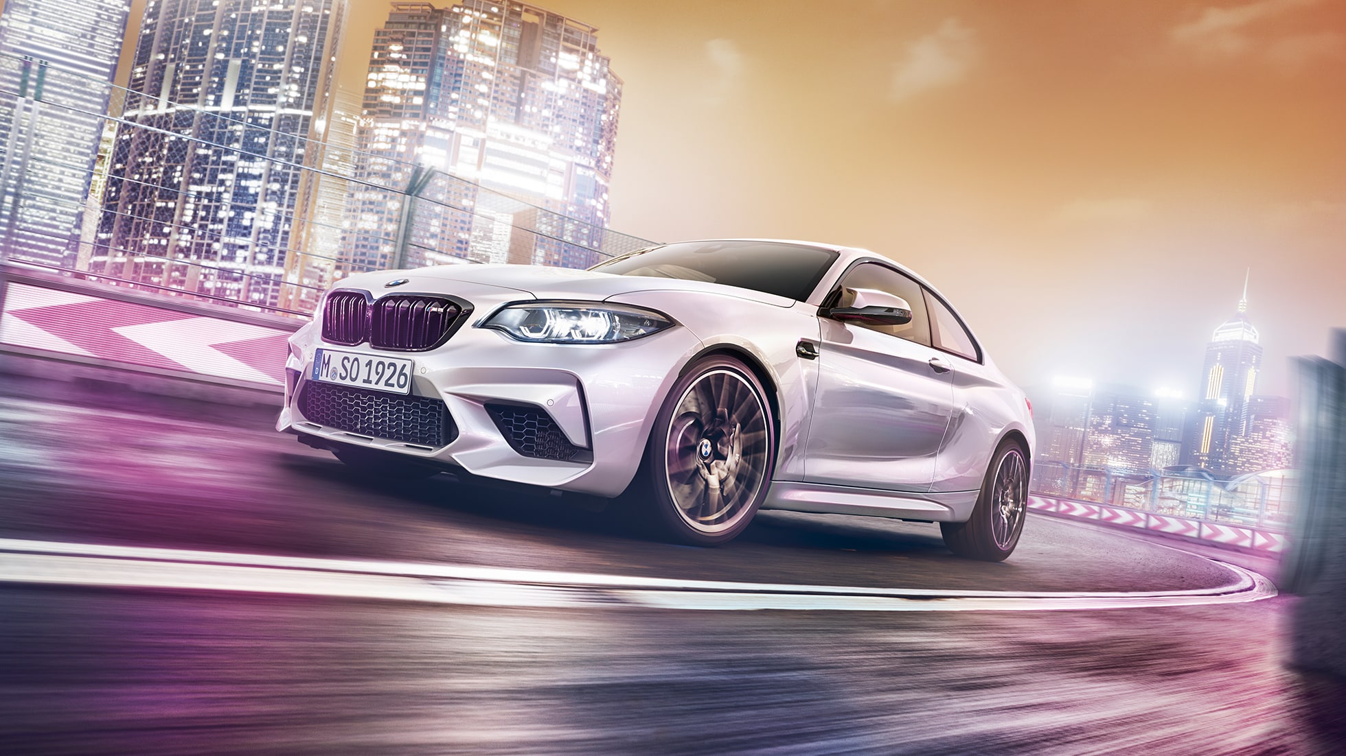 BMW M2 Competition F87のエクステリア・デザイン BMW M2 Competition F87 2018ホッケンハイム・シルバー・メタリックのエクステリア・デザイン - 斜めからのフロント・ビュー