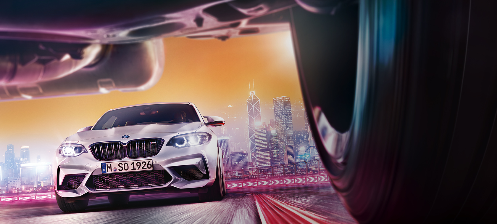 BMW M2 Competition F87 BMW M2 Competition F87 2018ホッケンハイム・シルバー・メタリックのフロント・ビュー