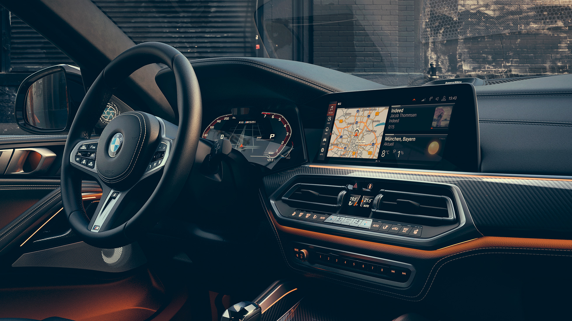 BMW X6 M50i コックピット ドライバー志向のBMW X6 M50iのコックピット