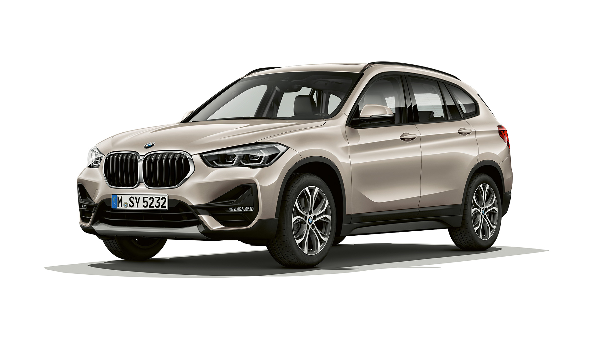 BMW X1、Advantageモデル、4分の3フロントショット F48 BMW X1、Advantageモデル、スタジオでの4分の3フロントショット F48