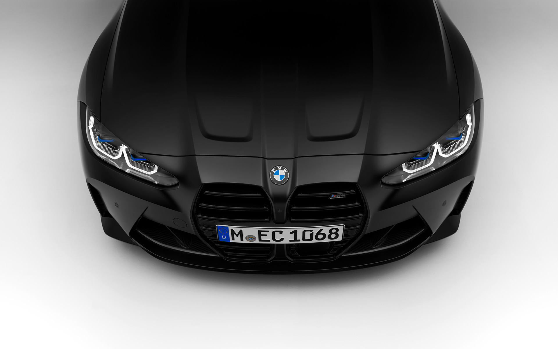 BMW M4 Competition クーペ G82 2021 BMW Individual フローズン・ブラック(メタリック)フロント・ビュー BMW M4 Competition クーペ G82 2021 BMW Individual フローズン・ブラック(メタリック)フロント・ビュー