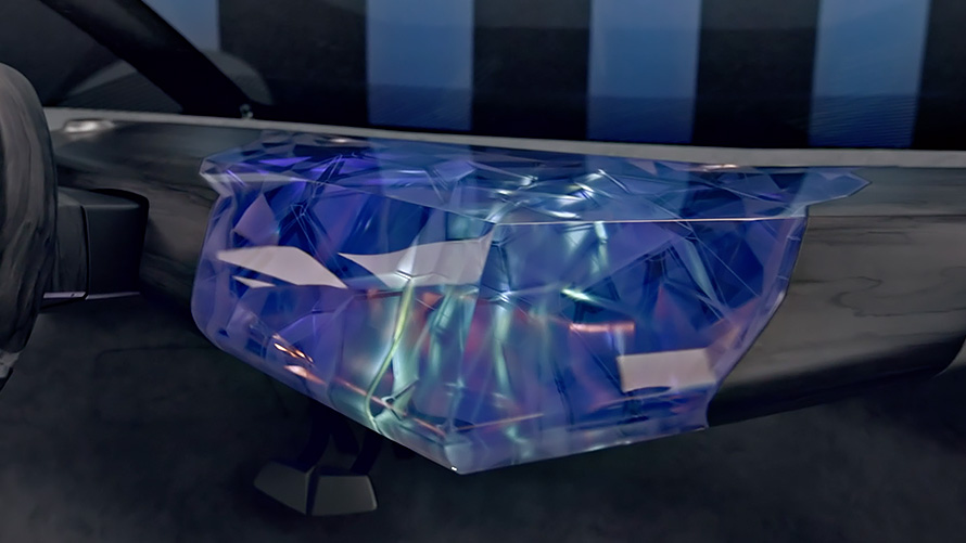 ムービー インテリア・デザイン 空中を漂う彫像のようなインスツルメント・パネル BMW i Vision Circular 2021 BMW i Vision Circular 2021コンセプト・カー インテリア・デザイン 空中を漂う彫像のようなインスツルメント・パネル ムービー