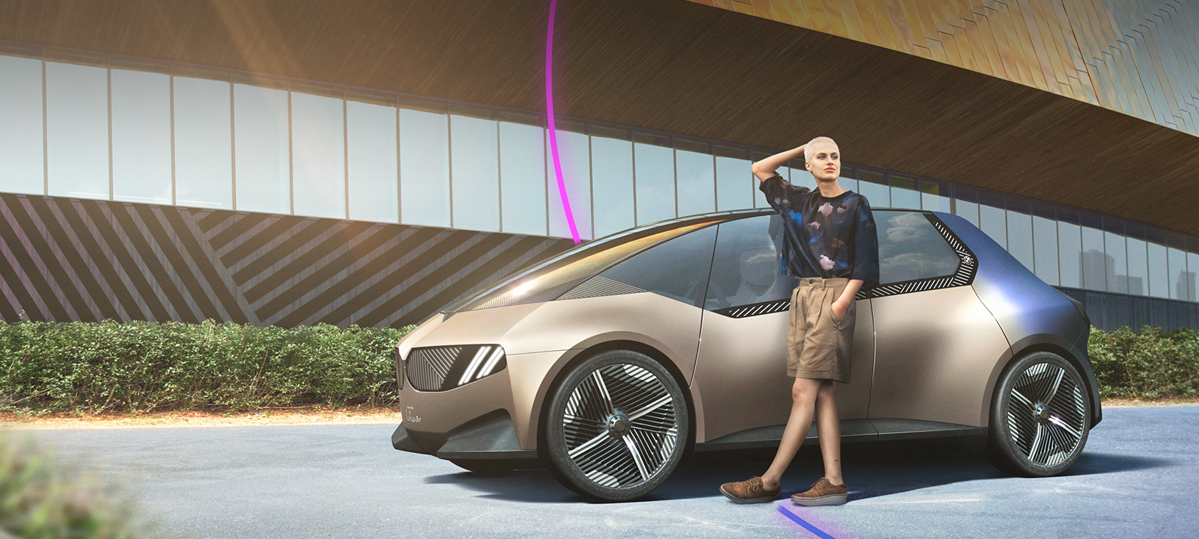 BMW i Vision Circular 2021コンセプト・カー サーキュラー・デザイン サステイナビリティ サイド・ビュー