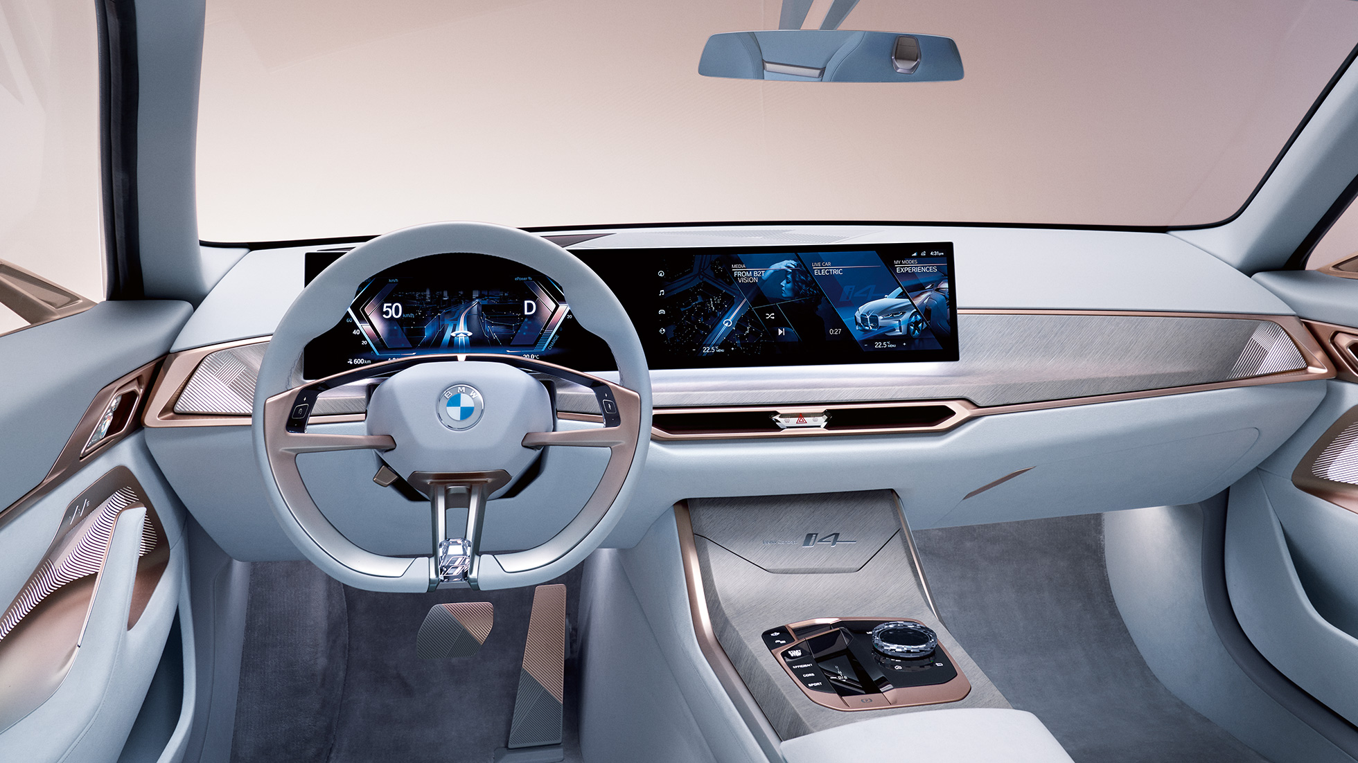 インテリア 1 BMW コンセプト i4 2020 G26 インテリア 1 BMW コンセプト i4 2020 G26 電気自動車 電動 BMW グラン クーペ