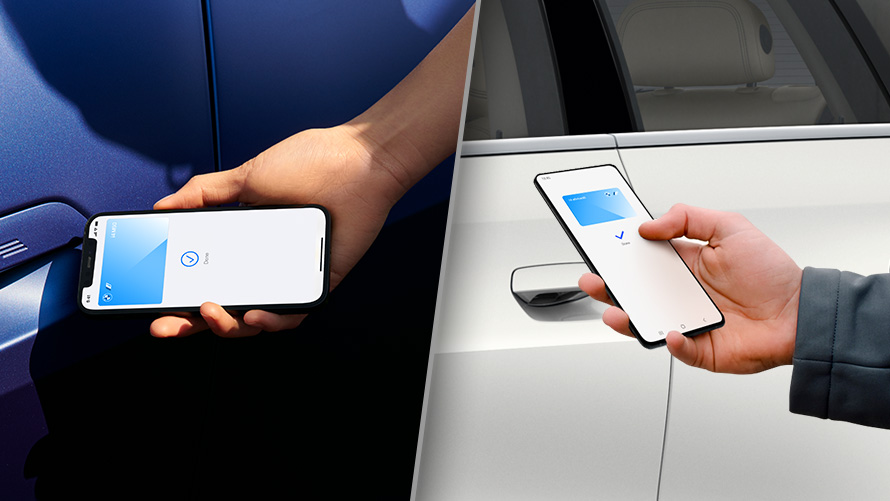 BMW デジタルキーで車両を開く BMW デジタルキーとMy BMW アプリを使ってスマートフォンで車両を開く