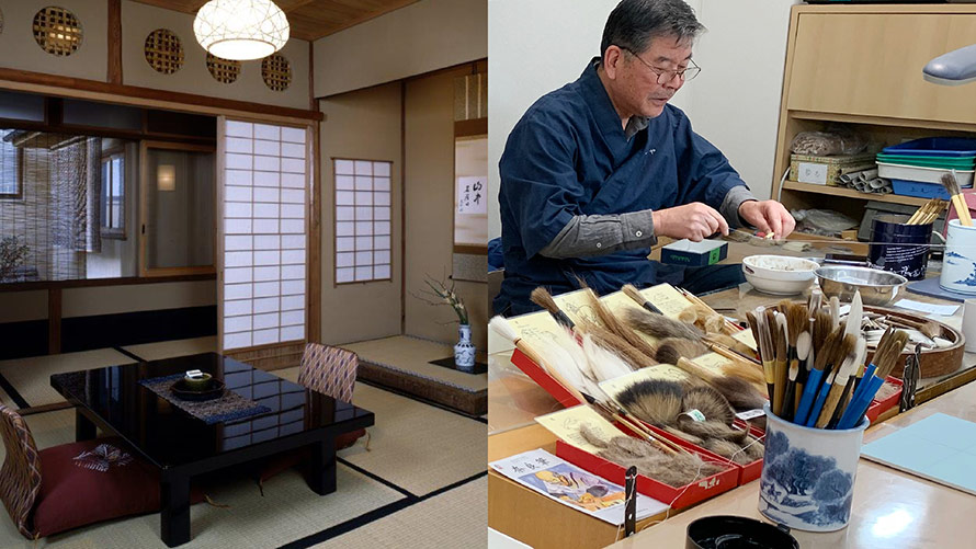 C賞:京都「炭屋旅館」での宿泊+京和傘づくり体験、もしくは奈良筆づくり体験 C賞:京都「炭屋旅館」での宿泊+京和傘づくり体験、もしくは奈良筆づくり体験
