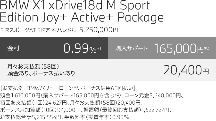 BMW X1 xDrive18d M Sport Edition Joy+ Active+ Package BMW X1 xDrive18d M Sport Edition Joy+ Active+ Package
