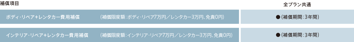 付帯補償 付帯補償